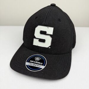Top of the World Men's Black Penn State Nittany Lions Flexfit Hat Cap OSFM NWT